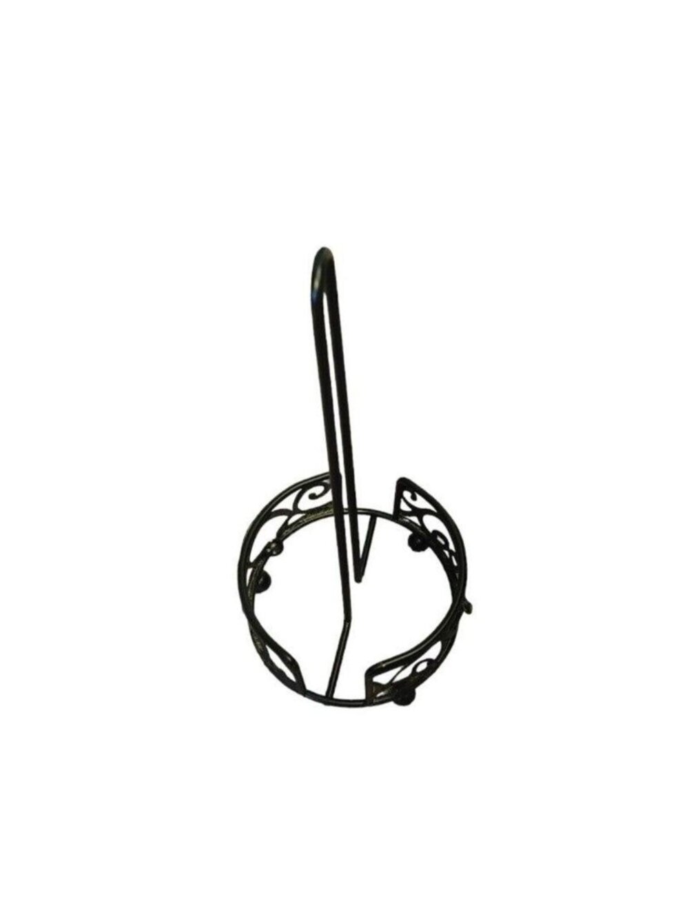 One-Handed Easy Tear Paper Towel Holder, Stainless Steel - Black
